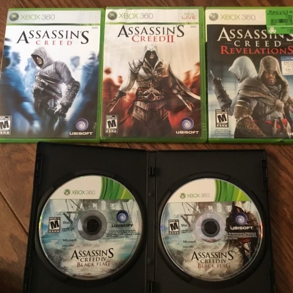 Assassin's Creed Bundle Xbox 360- 4 Games Included - Picture 1 of 5